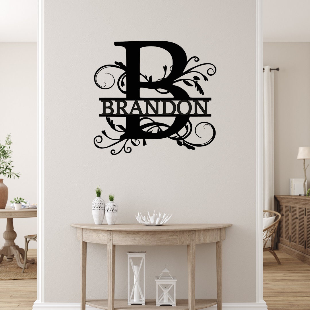 Customized Door Monogram | Monogram wall decor
