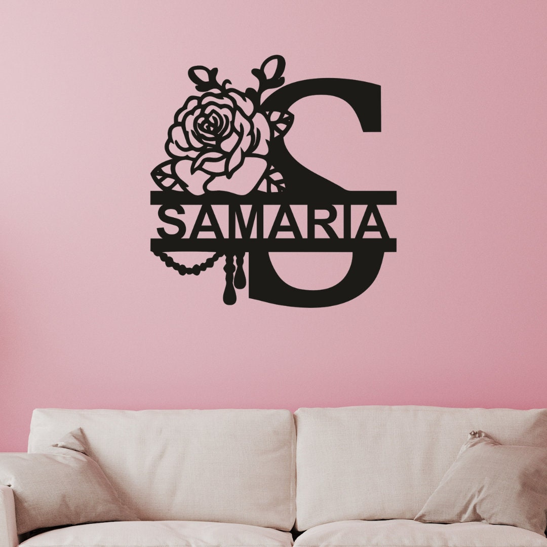 Customized Door Monogram | Monogram wall decor