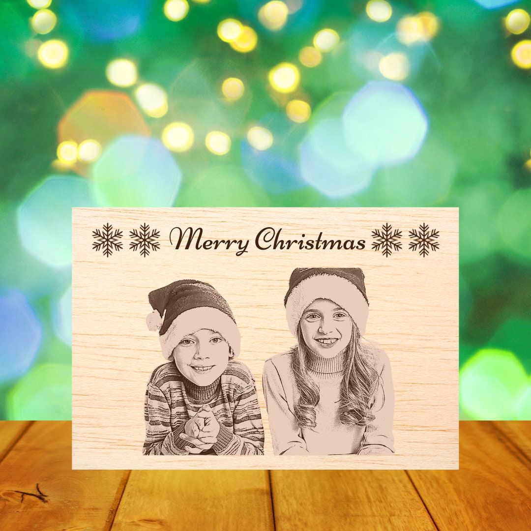 Christmas Wooden Portrait